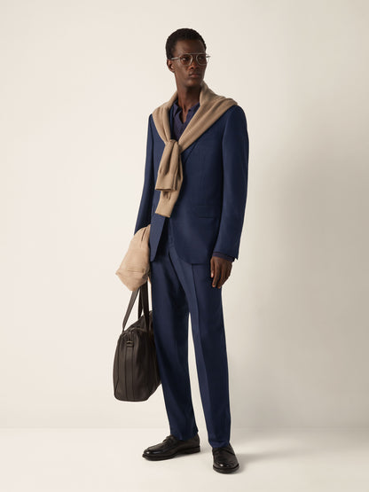 Zegna Navy Blue Centoventimila Wool Suit