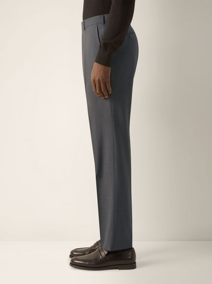 Zegna Dark Grey High Performance Wool Pants