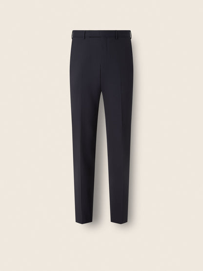 Zegna Navy Blue High Performance Wool Pants