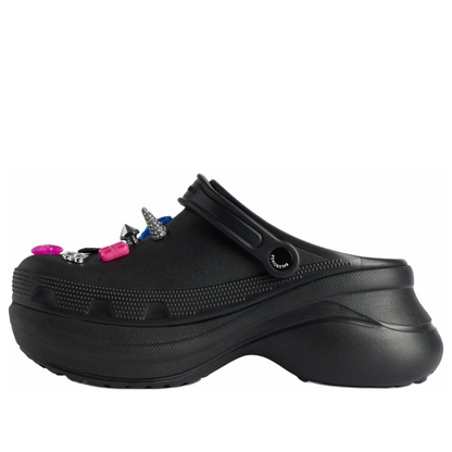 Balenciaga x Crocs Mule Black Multicolor Jibbitz (Women's)