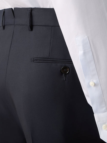 Zegna Navy Blue 15Milmil15 Wool Pants