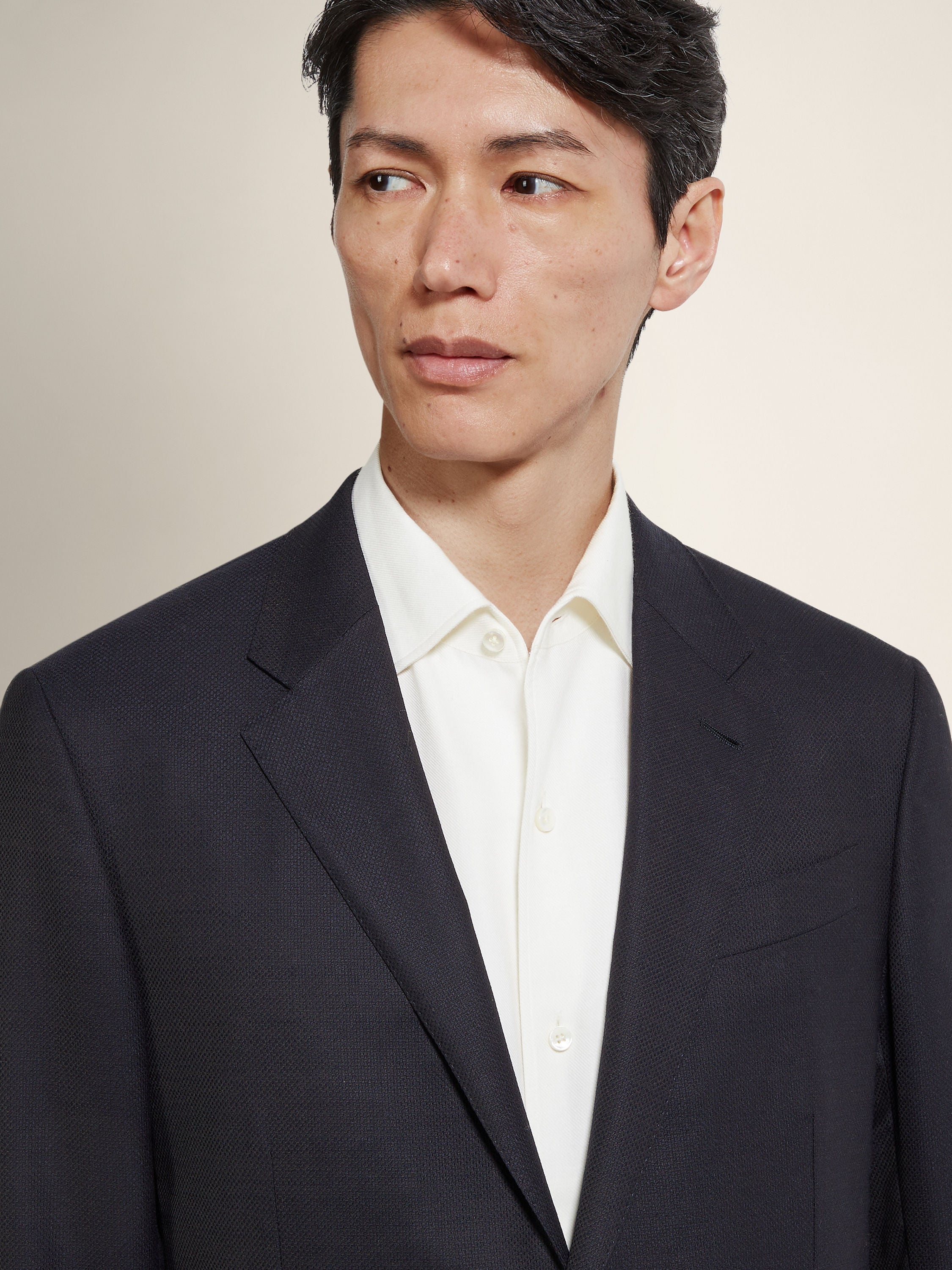 Zegna Navy Blue Trofeo Comfort Wool And Silk Jacket