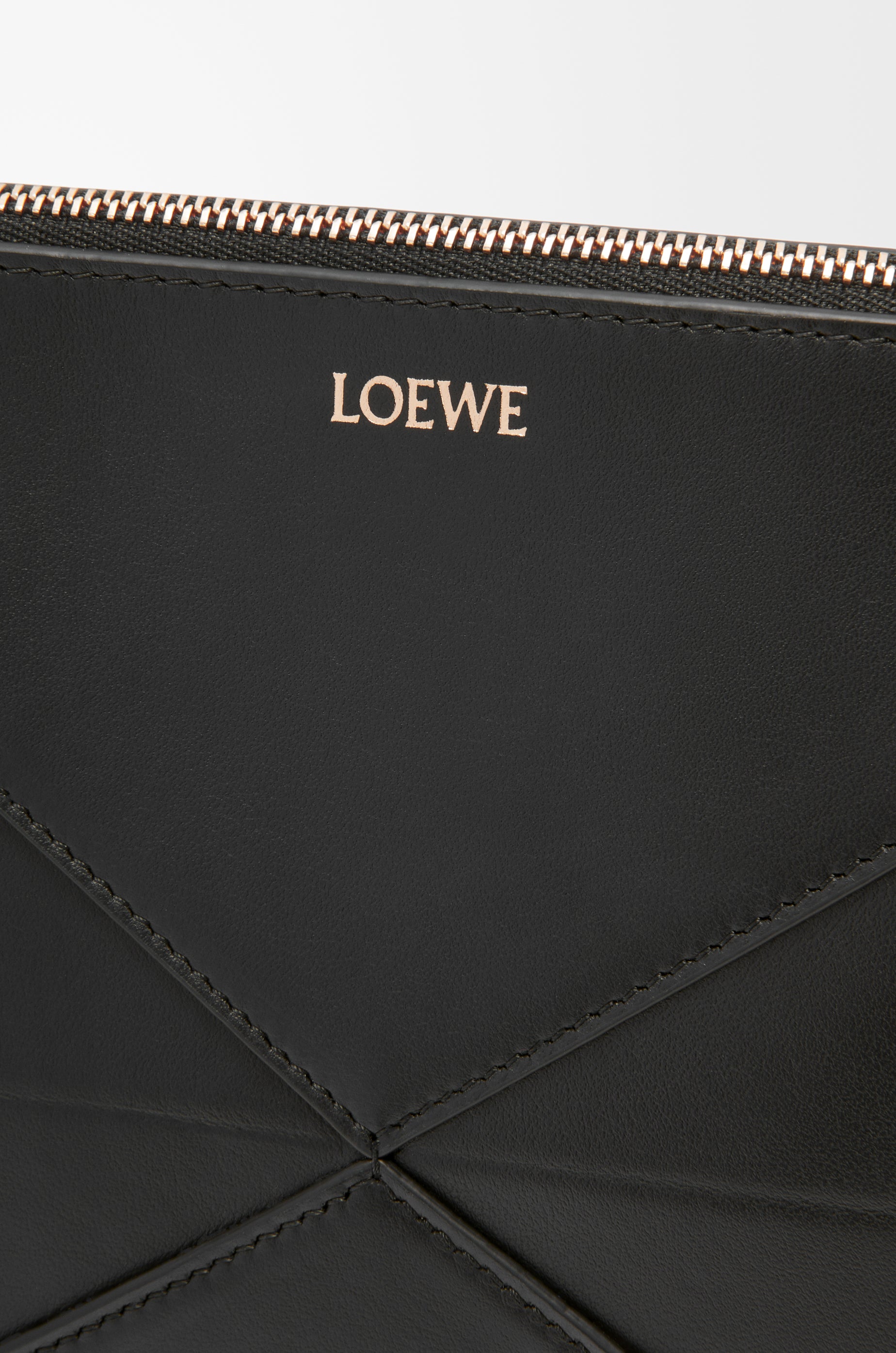 Loewe Puzzle Fold pouch in shiny nappa calfskin
