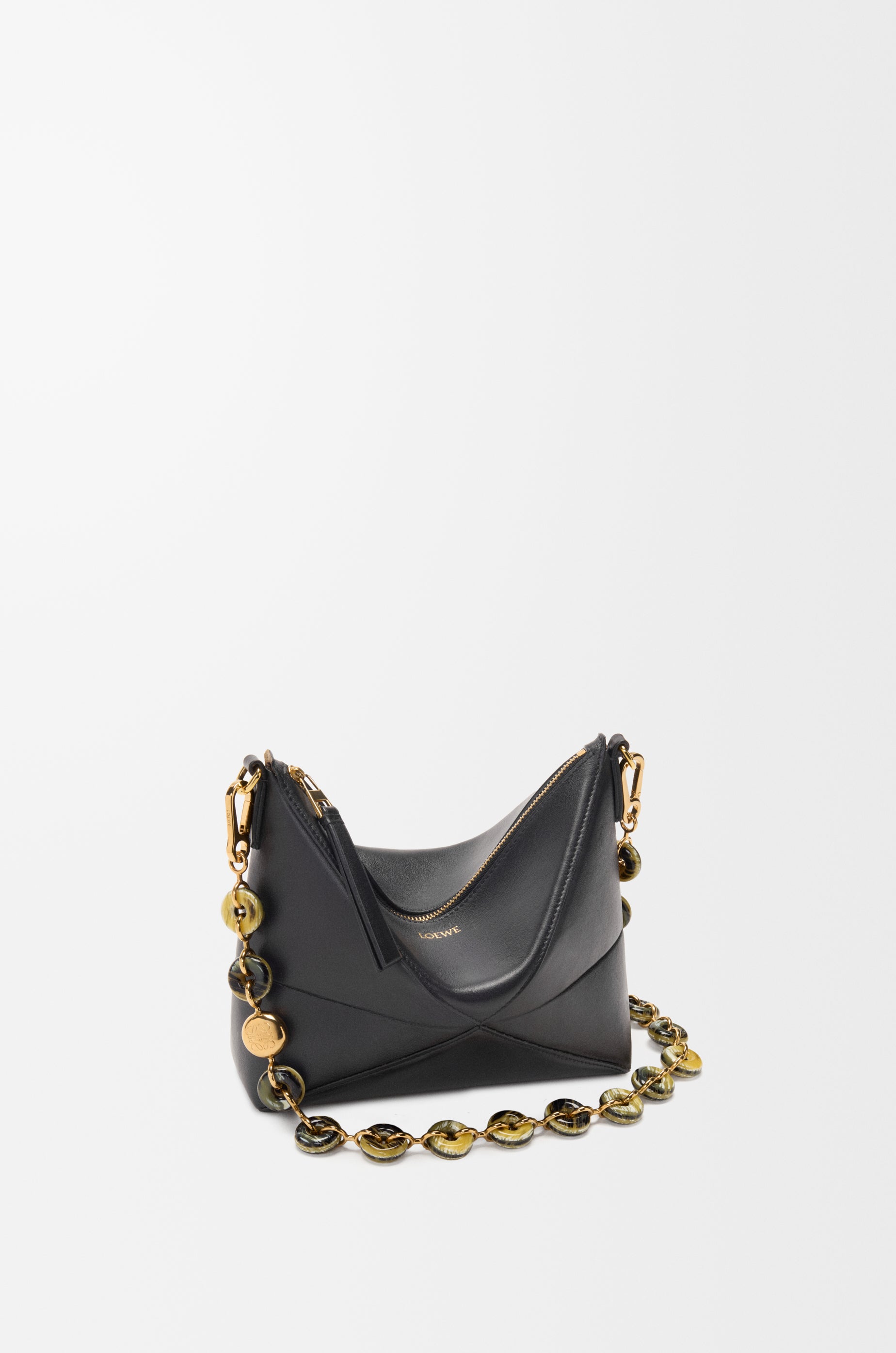 Loewe Puzzle Fold pouch in shiny nappa calfskin