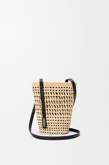Loewe Braid pocket in iraca palm and calfskin