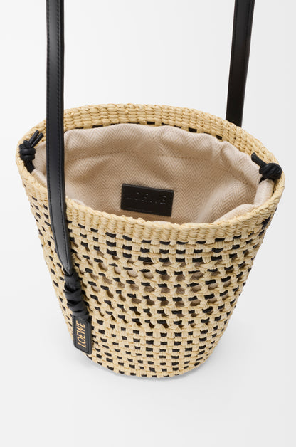 Loewe Braid pocket in iraca palm and calfskin