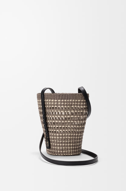 Loewe Braid pocket in iraca palm and calfskin