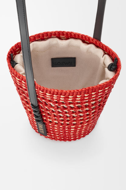 Loewe Braid pocket in iraca palm and calfskin