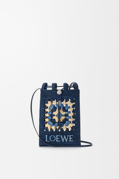 Loewe Drawstring pocket in classic calfskin and raffia
