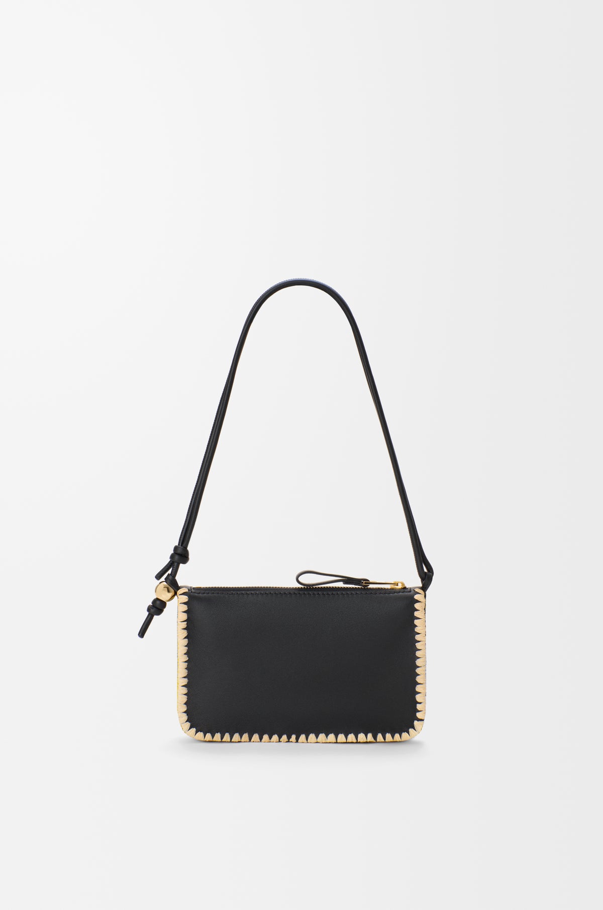 Loewe Rio pouch in classic calfskin and raffia