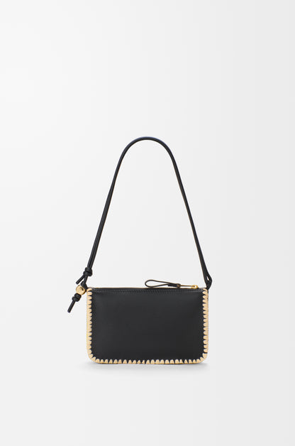 Loewe Rio pouch in classic calfskin and raffia