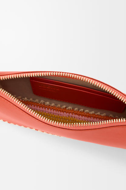Loewe Rio pouch in classic calfskin and raffia