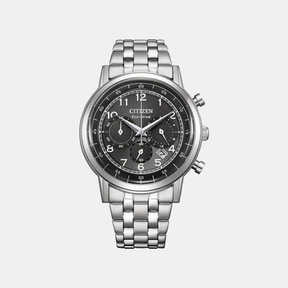 Citizen Men Quartz Black Dial Chronograph Stainless Steel Watch Ca4630-53E