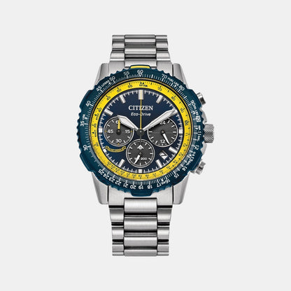 Citizen Promaster Men Quartz Blue Dial Chronograph Stainless Steel Watch Ca4667-53L