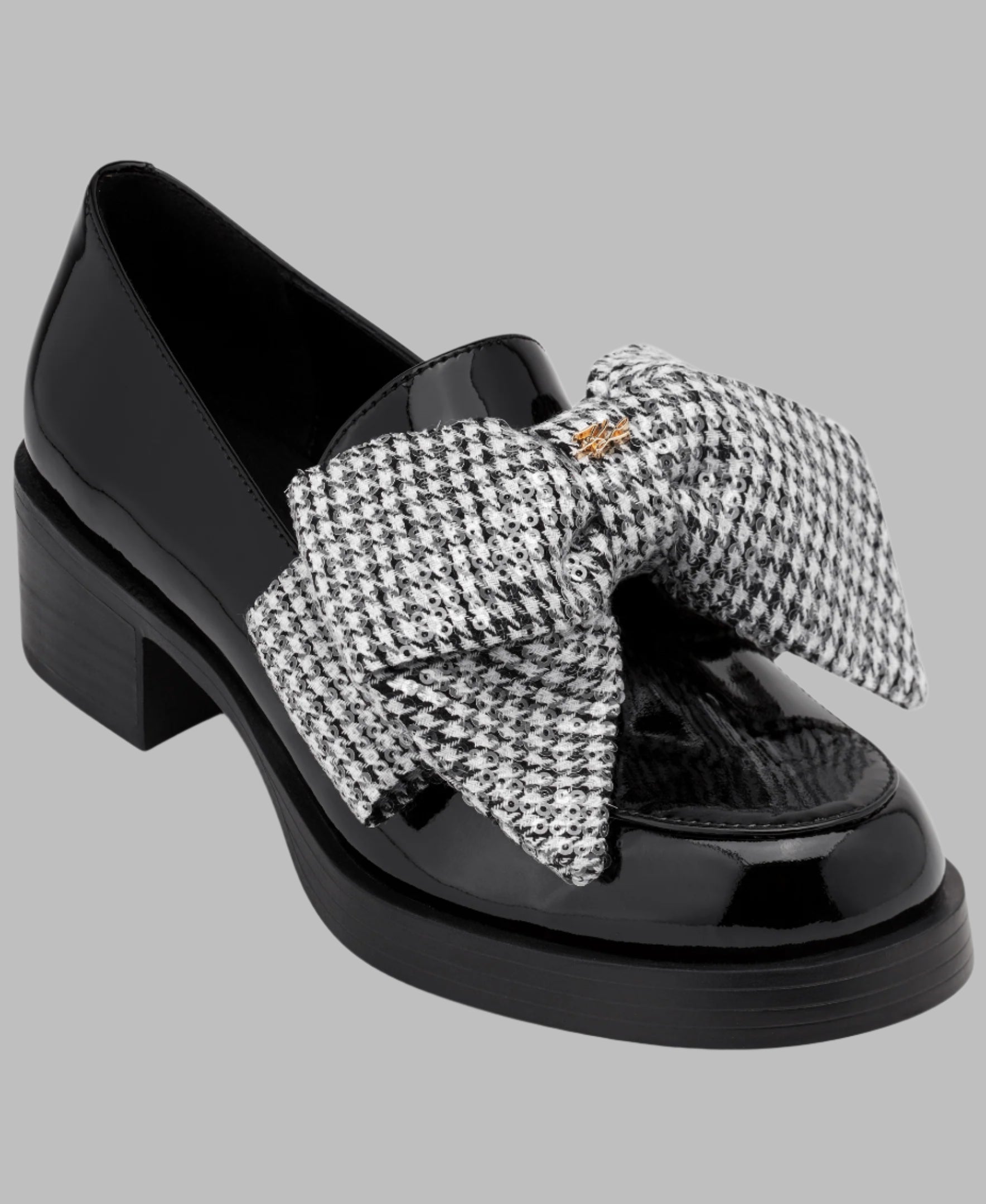 KarlLagerfeld Camila loafers with printed bow black