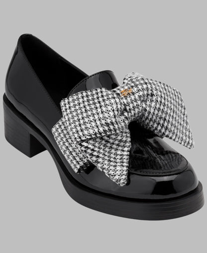 KarlLagerfeld Camila loafers with printed bow black