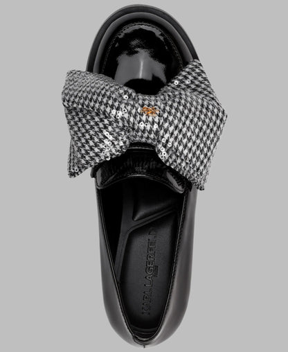 KarlLagerfeld Camila loafers with printed bow black