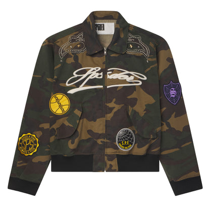 Sp5der R-05 CAMO Script Bomber Jacket