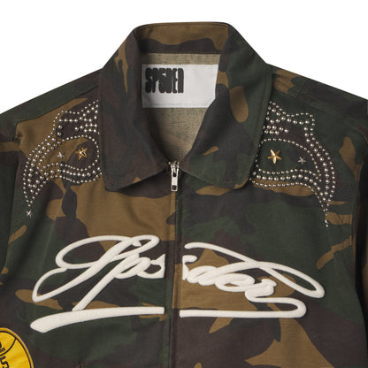 Sp5der R-05 CAMO Script Bomber Jacket