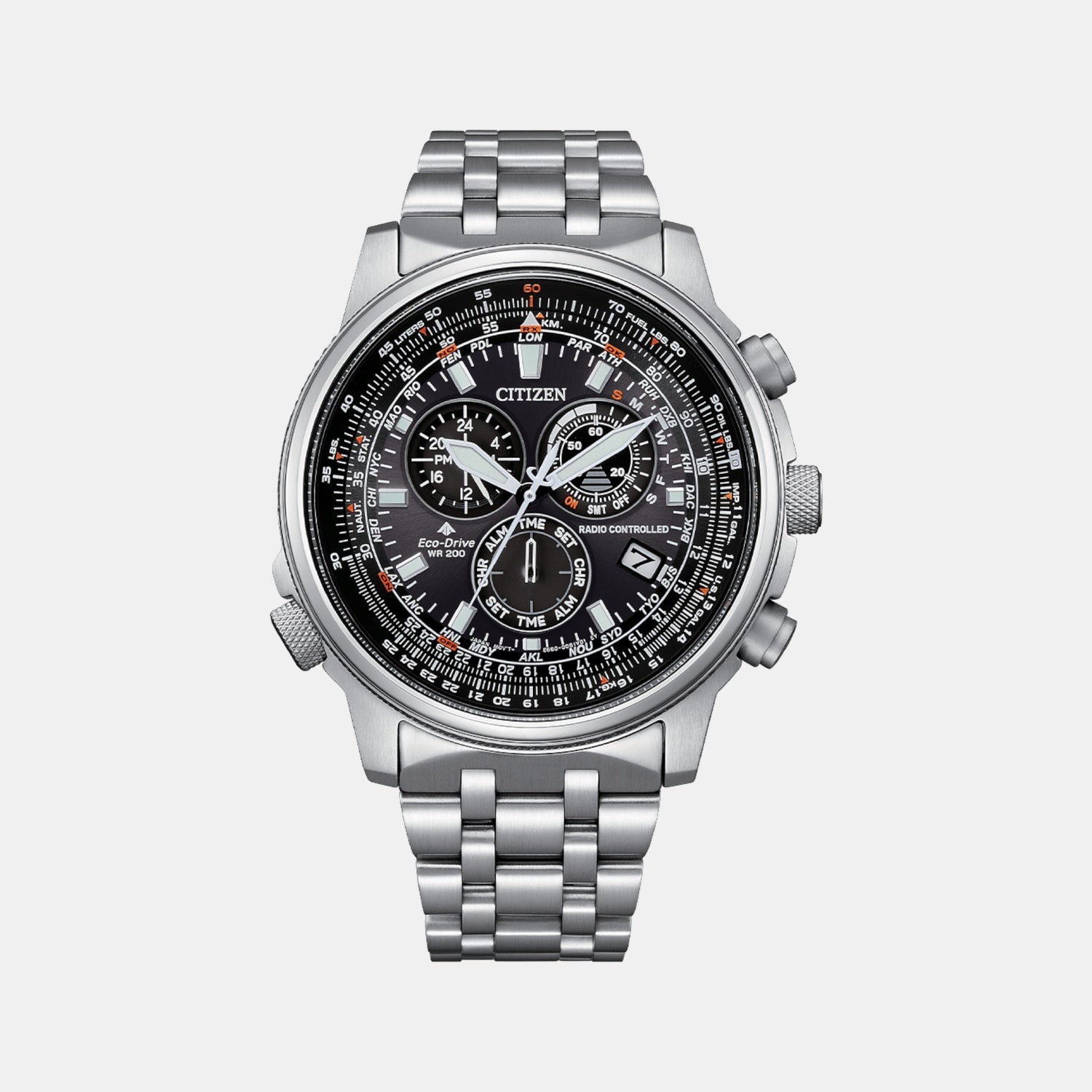 Citizen Promaster Men Quartz Black Dial Chronograph Stainless Steel Cb5861-59E