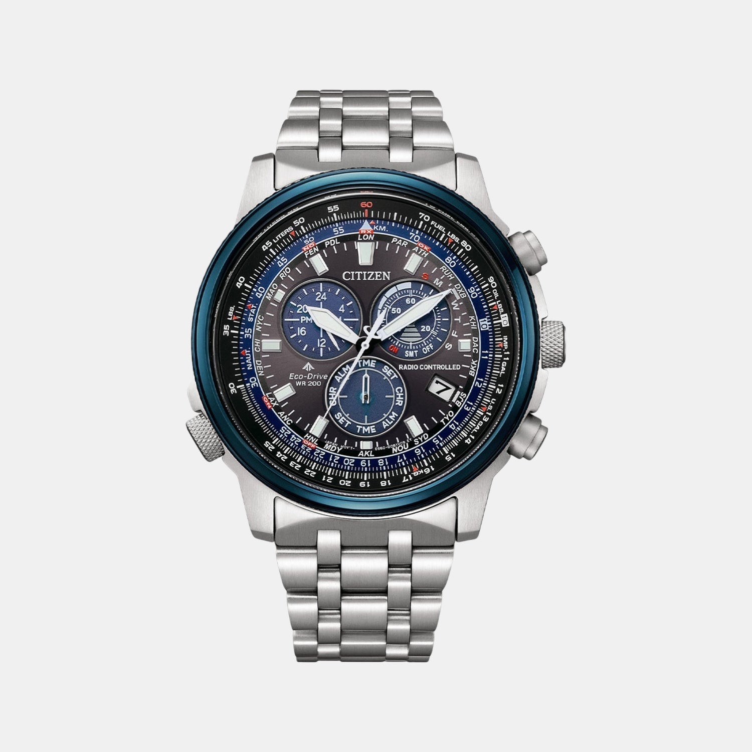 Citizen Promaster Men Quartz Black Dial Chronograph Stainless Steel Cb5866-55E