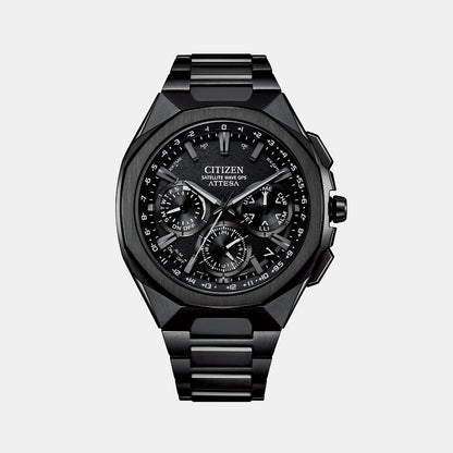 Citizen Eco-Drive Men Quartz Black Dial Analog Titanium Watch Cc4105-69E