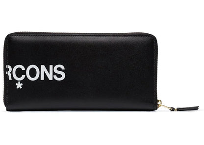 Cdg Play Logo Print Continental Wallet Play Black