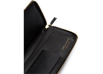 Cdg Play Logo Print Continental Wallet Play Black