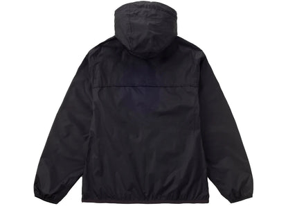 comme des garcons play x k-way logos full zip jacket beige black