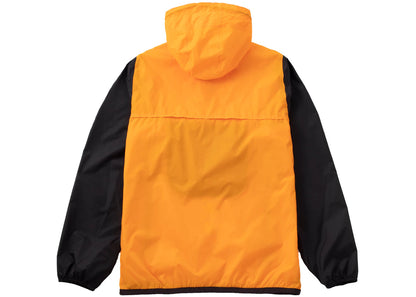 comme des garcons play x k-way logos half zip jacket orange black