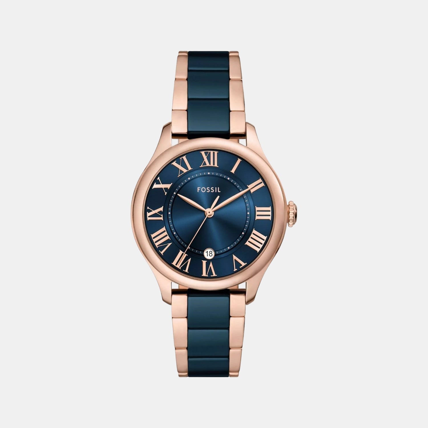 Fossil Gilmore Women Quartz Blue Dial Analog Ceramic Watch Ce1134