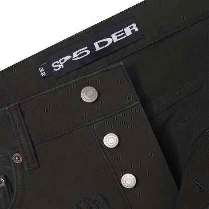Sp5der Distressed LOGO Denim