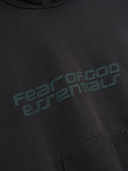 Essentials Heavy Fleece 90S Hoodie Vintage Black