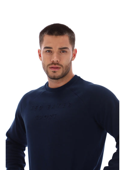 Ted Baker Craig Embossed Logo Crew Neck Training Sweatshirt