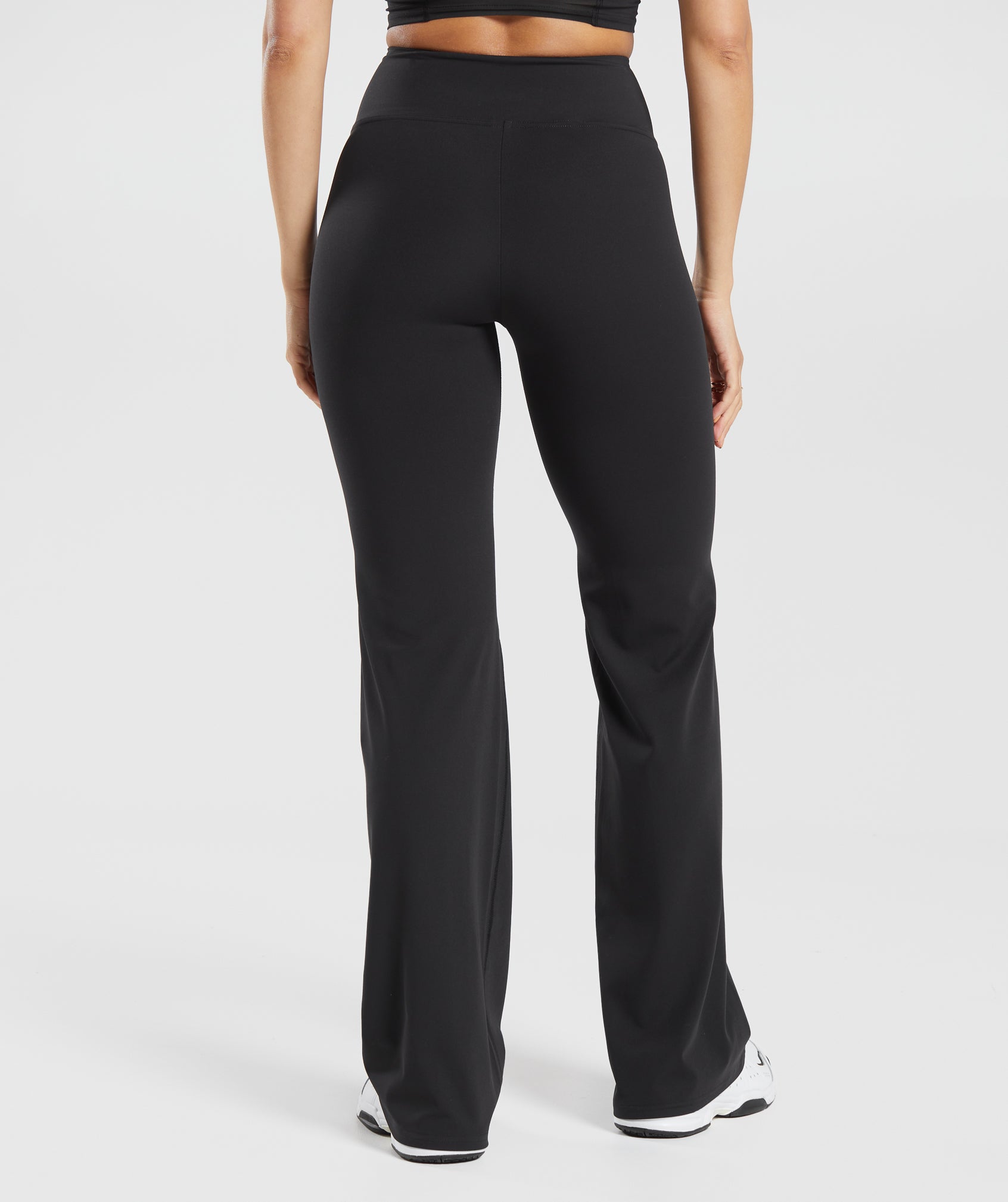 Women's Gymshark Crossover Regular Flared Leggings Black