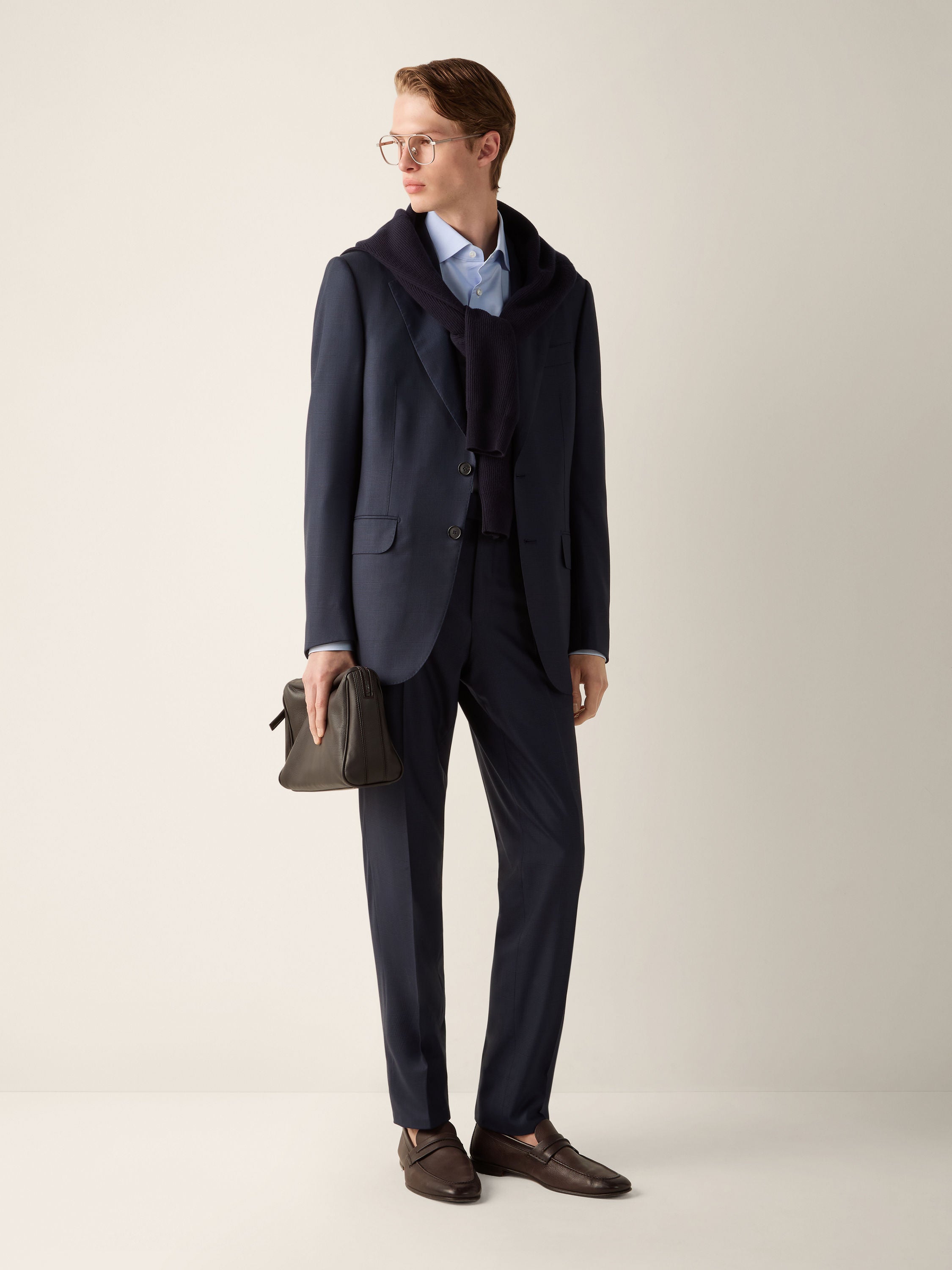 Zegna Light Blue Trofeo Cotton Shirt