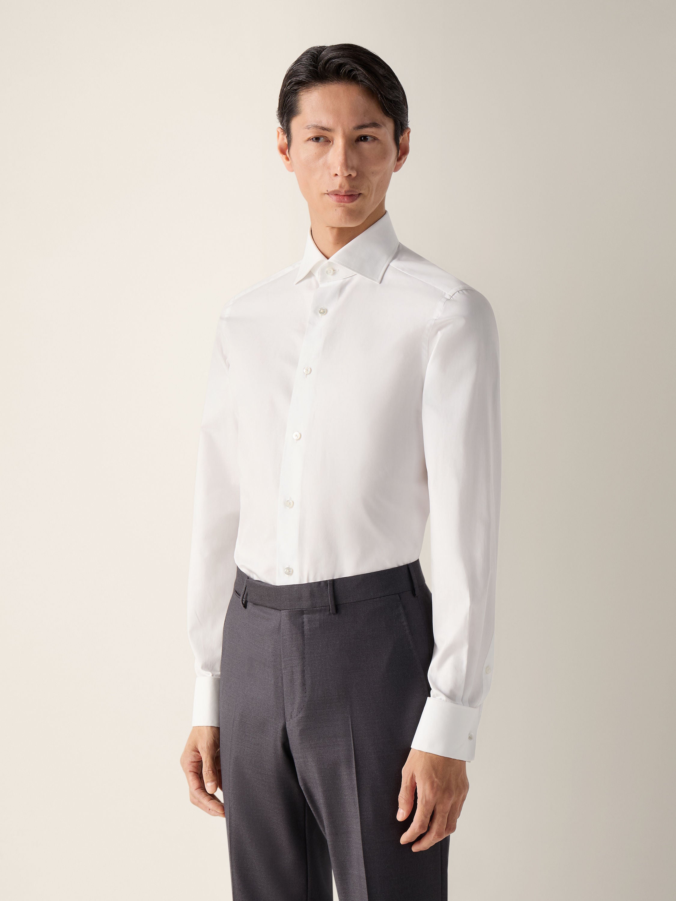 Zegna Optical White Trofeo Cotton Shirt