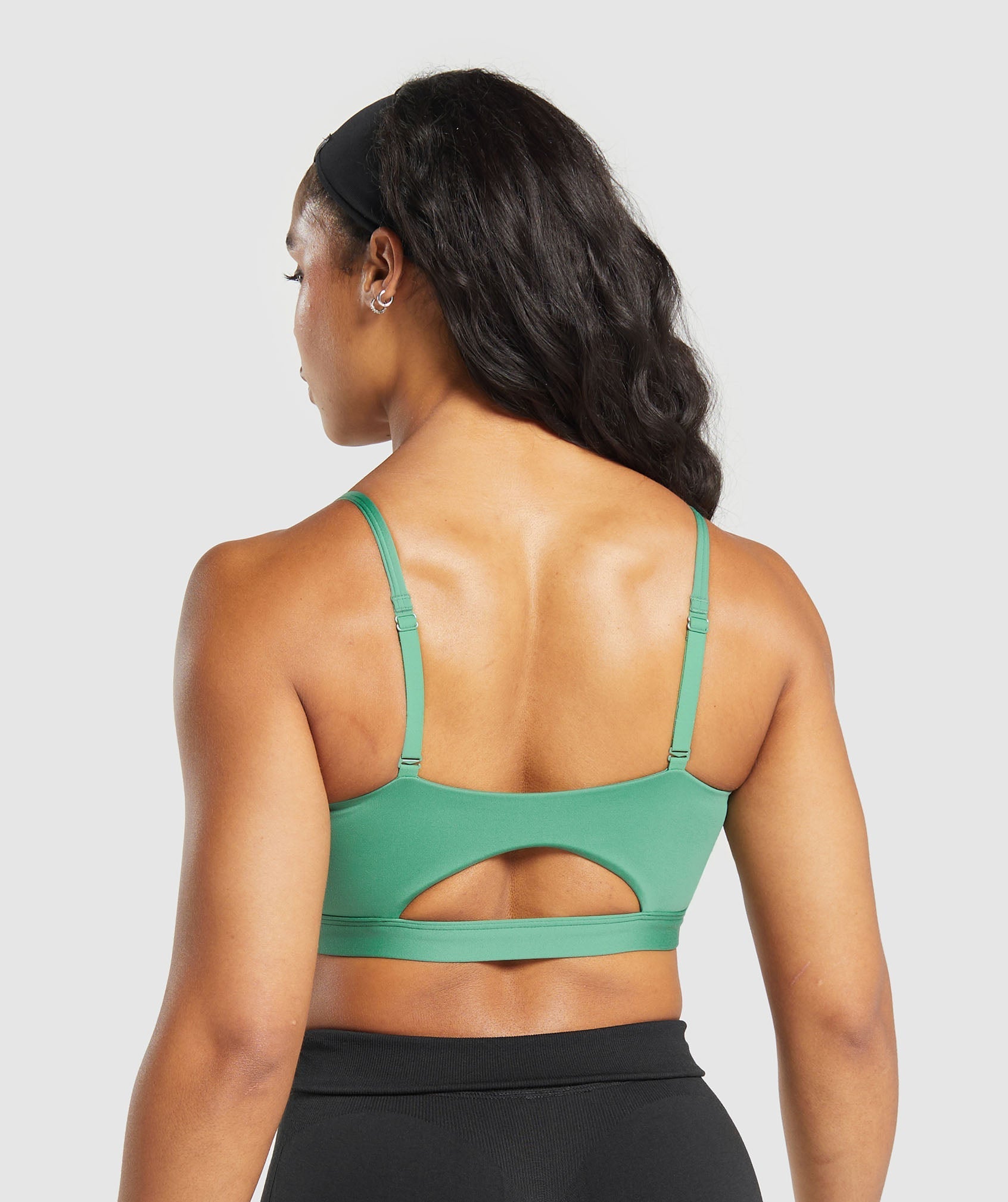 Women's Gymshark Cut Out Bandeau Discipline Green
