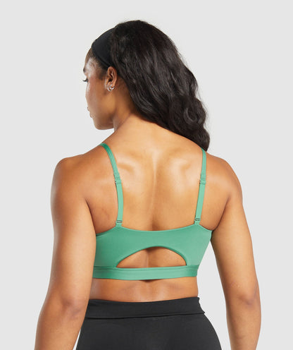 Women's Gymshark Cut Out Bandeau Discipline Green