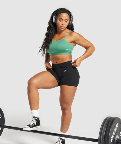 Women's Gymshark Cut Out Bandeau Discipline Green