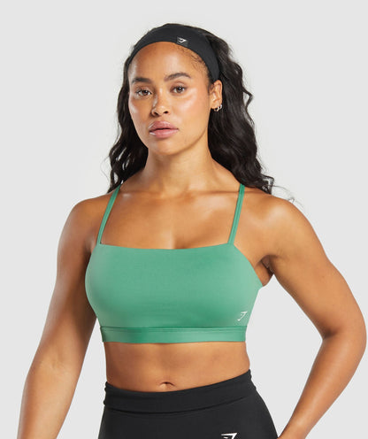 Women's Gymshark Cut Out Bandeau Discipline Green