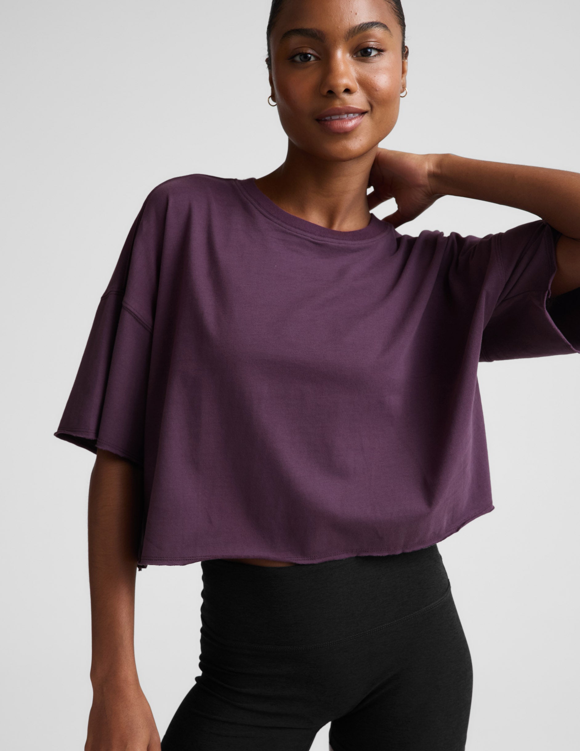 Beyond Yoga SoftKnit Better Than Ever Cropped Cotton Tee Women's