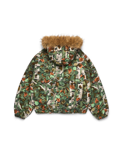 Denim Tears Birch Camo Hooded Work Jacket Green Camo