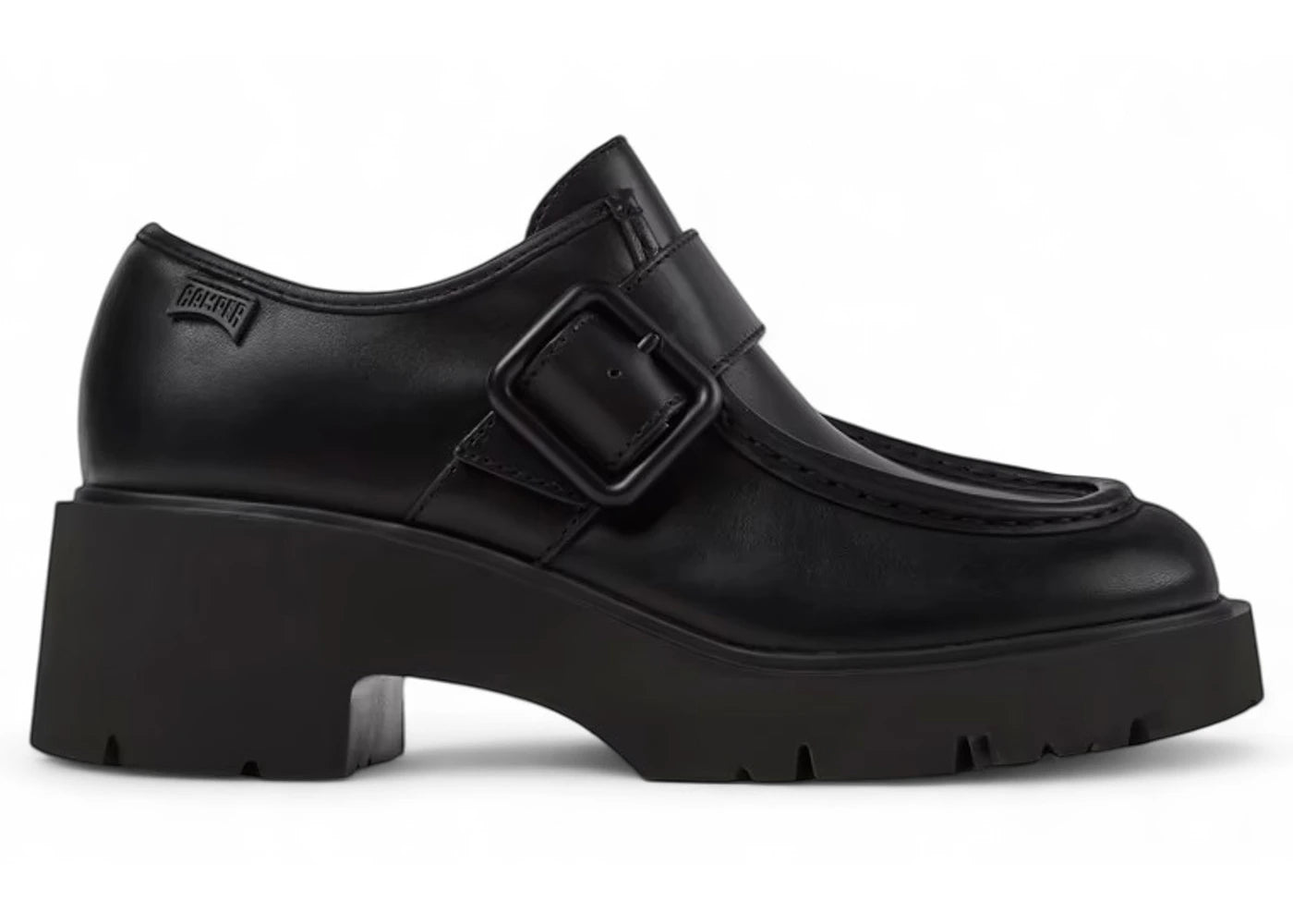 camper mila buckle loafer black (women's)