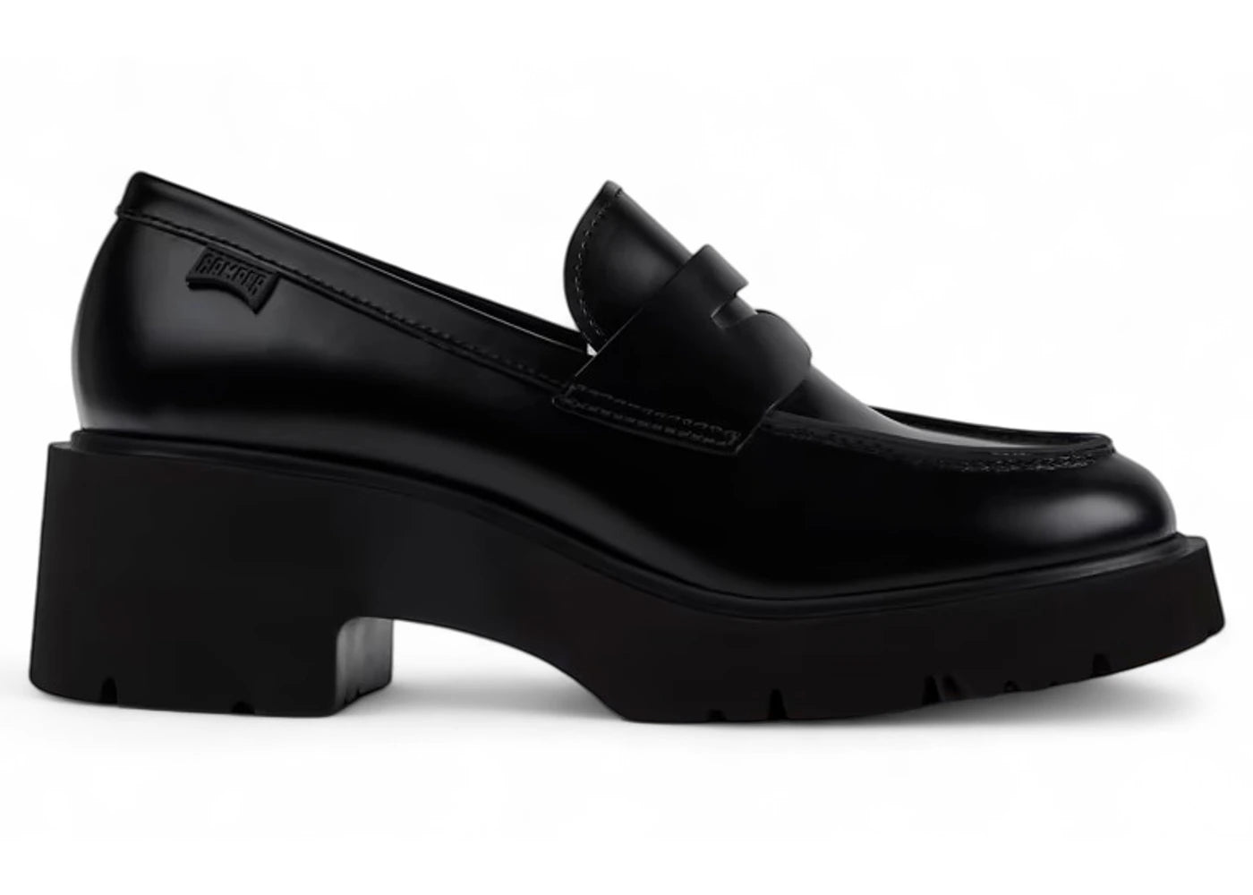 camper mila loafer black (women's)