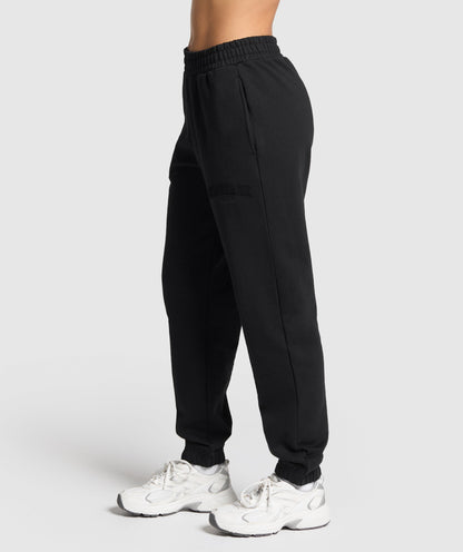 Women's Gymshark Campus Classics Graphic Joggers Black