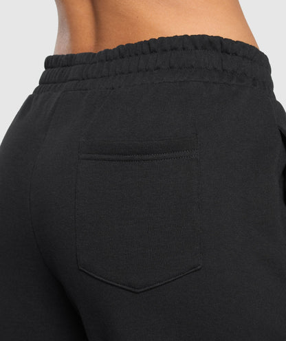 Women's Gymshark Campus Classics Graphic Joggers Black