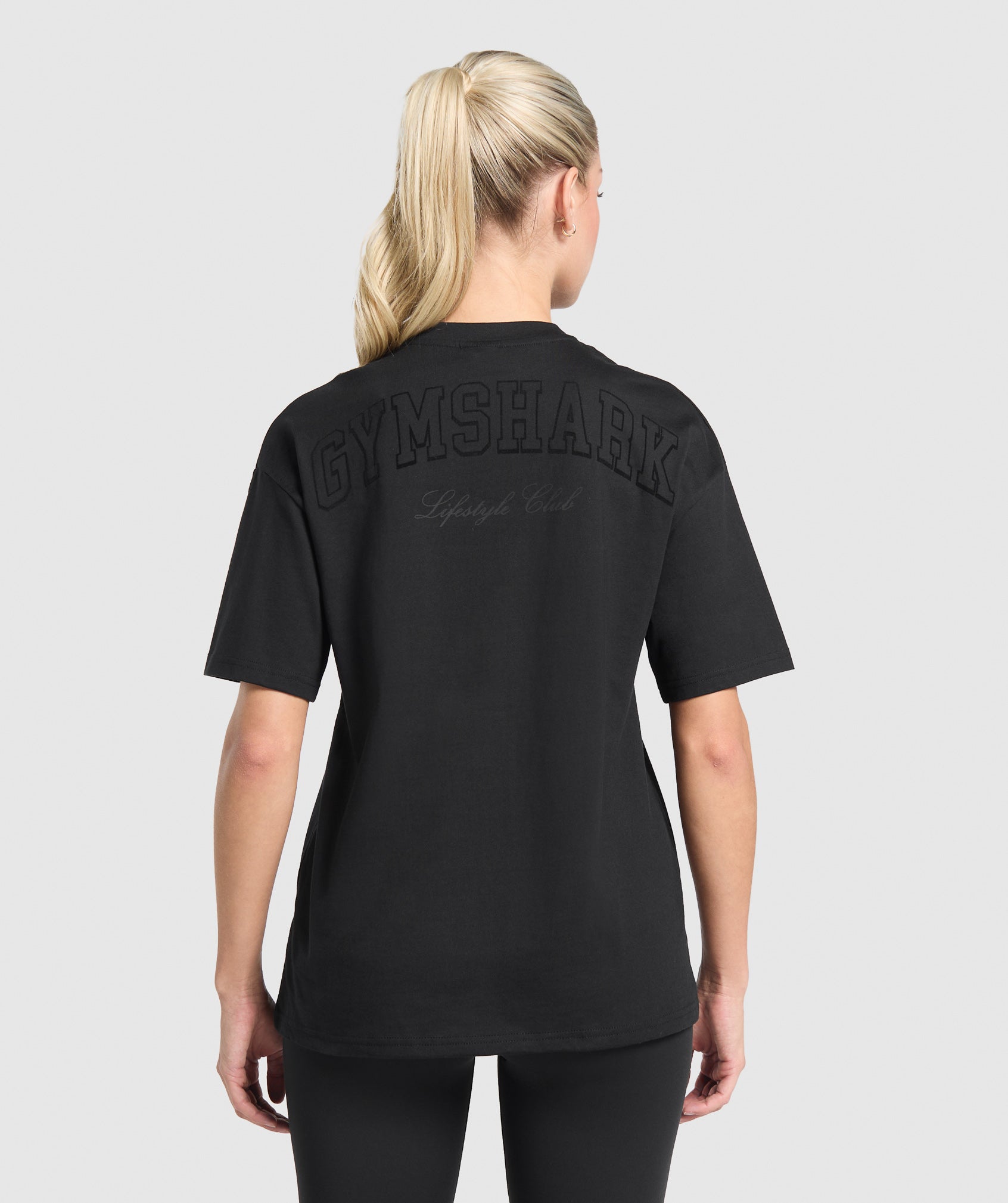 Women's Gymshark Campus Classics Graphic T-Shirt Black