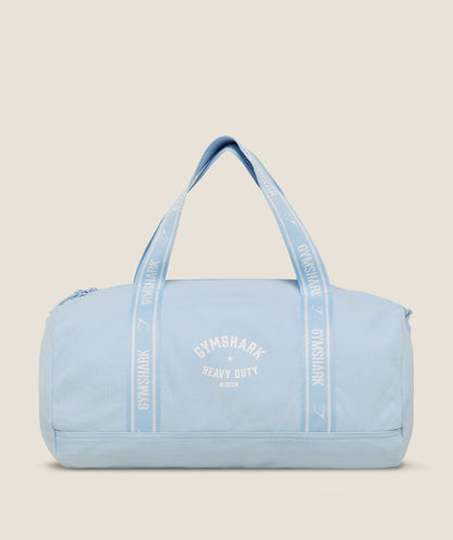 Gymshark Logo Duffle Bag Chilled Blue