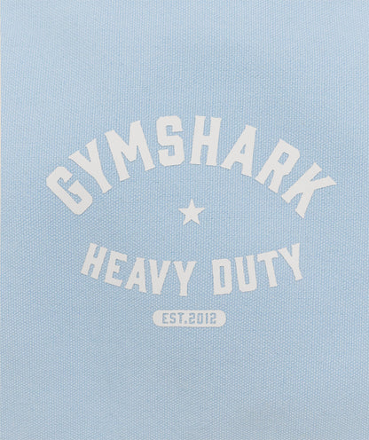 Women's Gymshark Logo Duffle Bag Chilled Blue